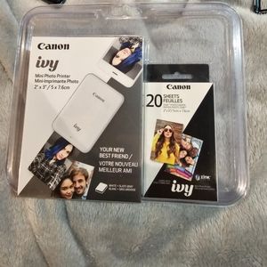 Canon ivy mini photo printer white